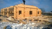 Срубы бань, домов 